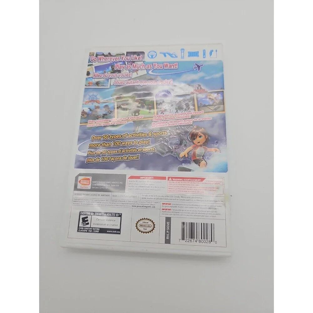 Go Vacation – Nintendo Wii (2011) CIB Complete  Tested Works Great